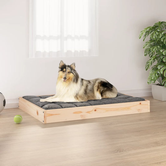 Dog bed 91.5x64x9 cm solid pine