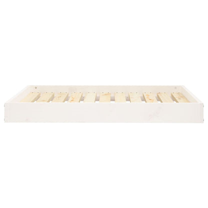 Dog bed white 91.5x64x9 cm solid pine