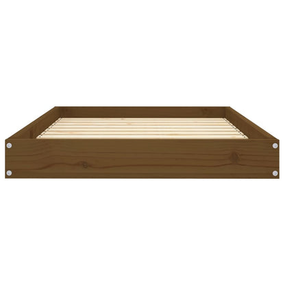 Dog bed honey brown 91.5x64x9 cm solid pine