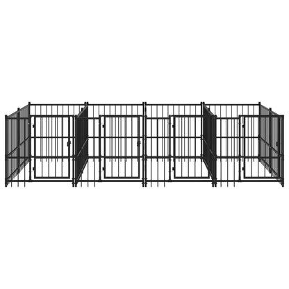 Outdoor dog cage steel 7.51 m²