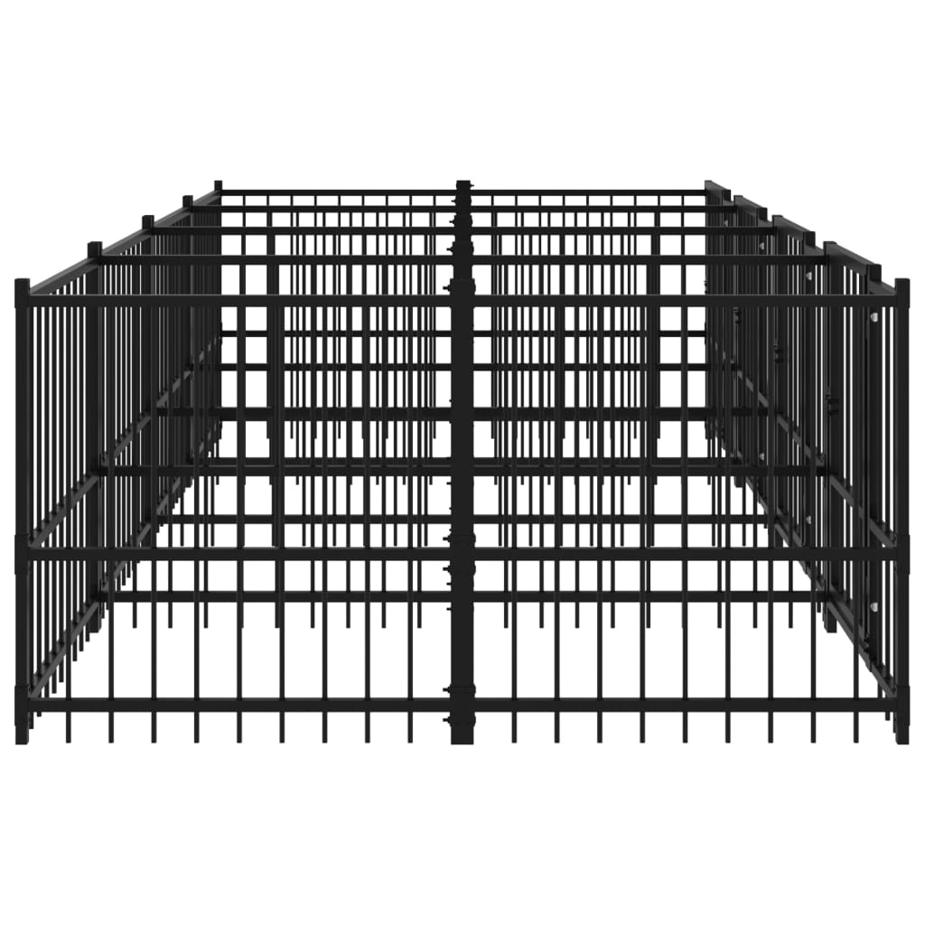 Outdoor dog cage steel 7.51 m²