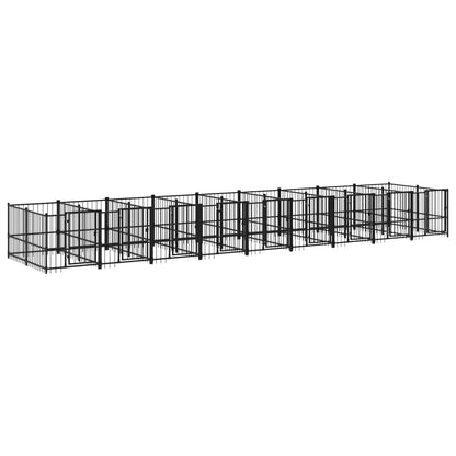 Outdoor dog cage steel 16.89 m²