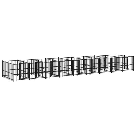 Outdoor dog cage steel 16.89 m²