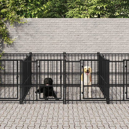 Outdoor dog cage steel 16.89 m²