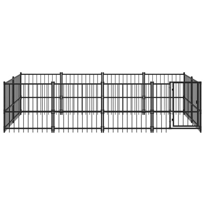 Outdoor dog cage steel 7.51 m²