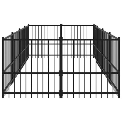 Outdoor dog cage steel 7.51 m²