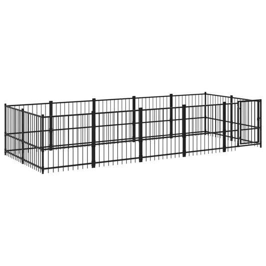 Outdoor dog cage steel 9.38 m²