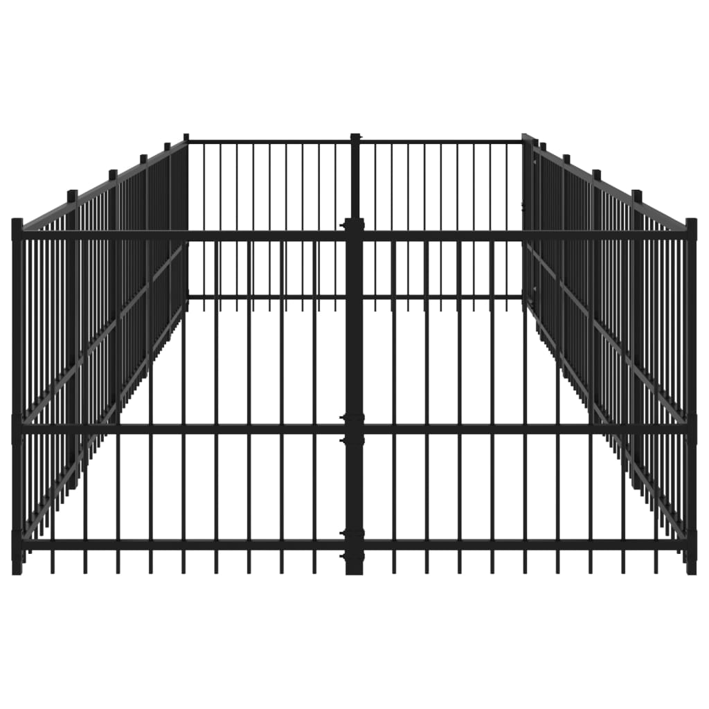 Outdoor dog cage steel 9.38 m²