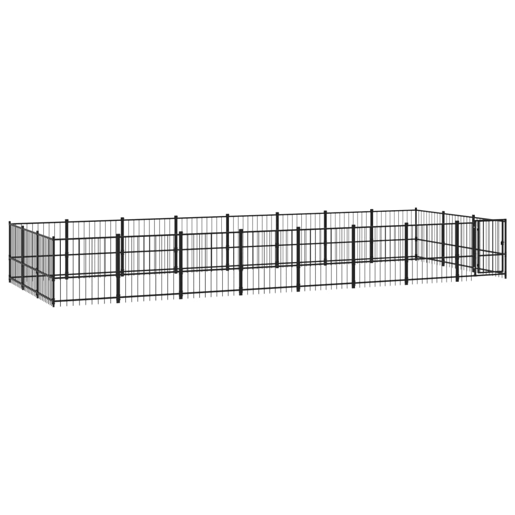 Outdoor dog cage steel 22.58 m²
