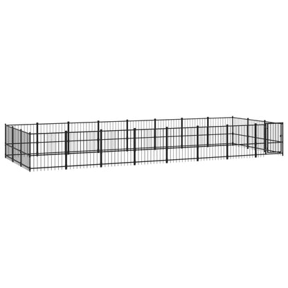 Outdoor dog cage steel 22.58 m²