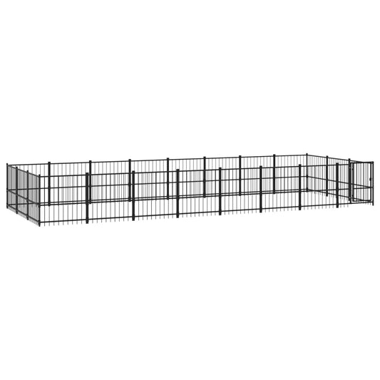 Outdoor dog cage steel 22.58 m²