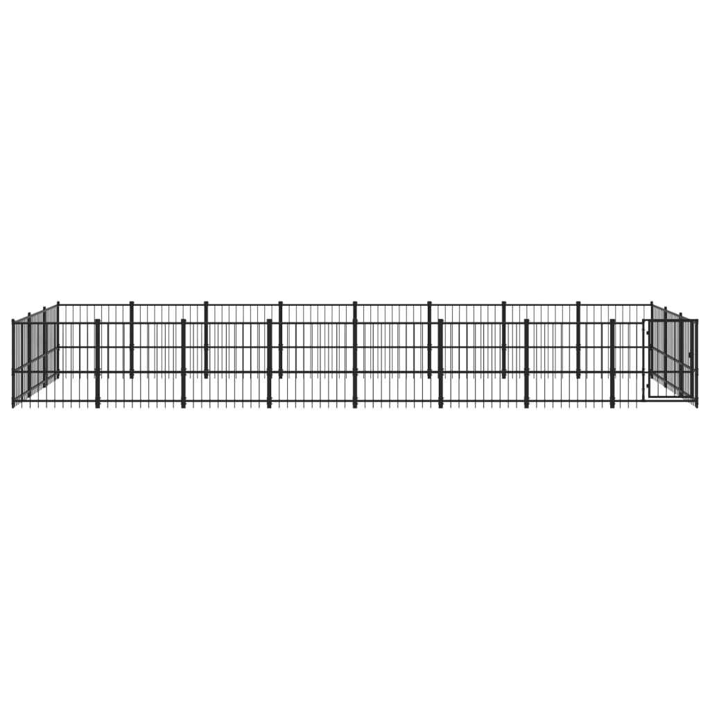 Outdoor dog cage steel 22.58 m²