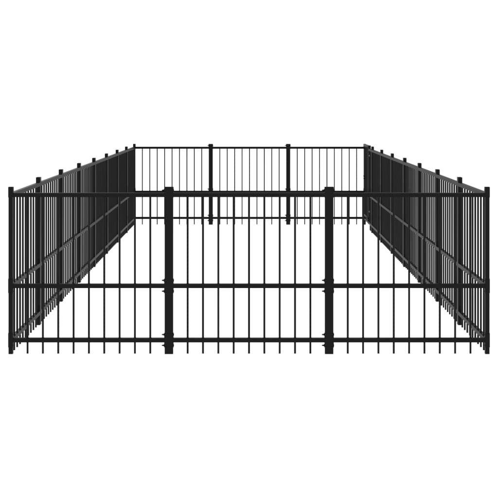 Outdoor dog cage steel 22.58 m²
