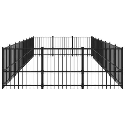 Outdoor dog cage steel 22.58 m²