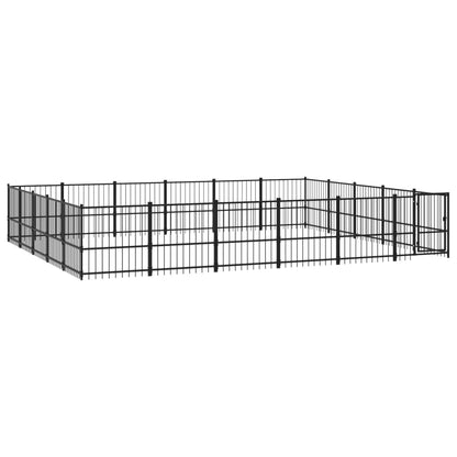Outdoor dog cage steel 28.23 m²