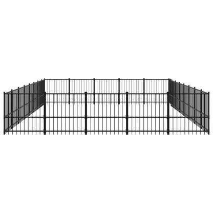 Outdoor dog cage steel 37.64 m²