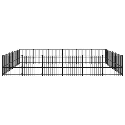 Outdoor dog cage steel 33.87 m²