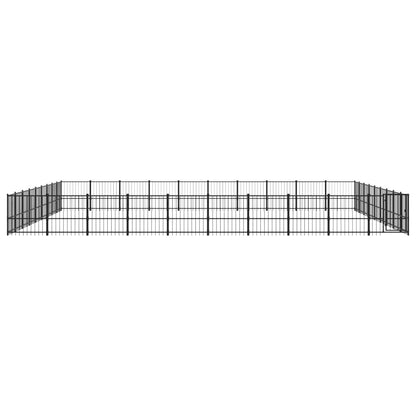 Outdoor dog cage steel 84.68 m²