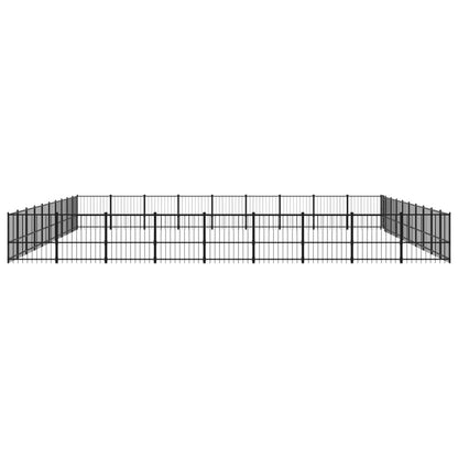 Outdoor dog cage steel 84.68 m²