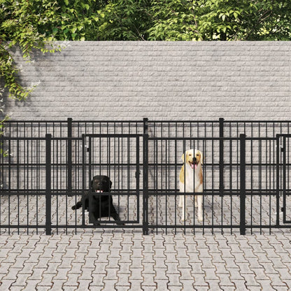 Outdoor dog cage steel 15.02 m²
