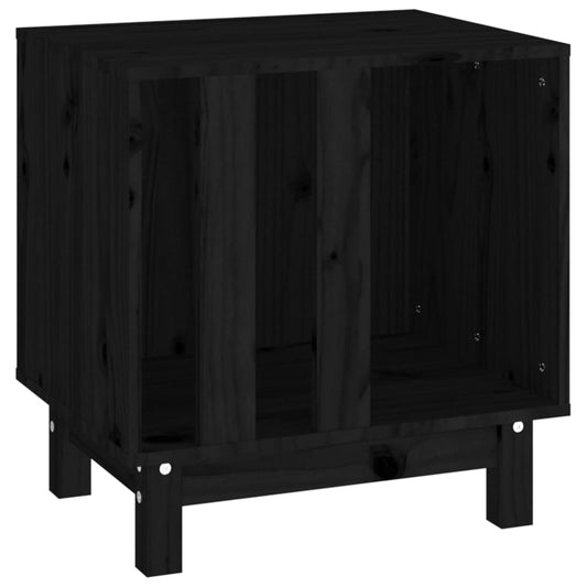 Dog kennel black 50x40x52 cm solid pine