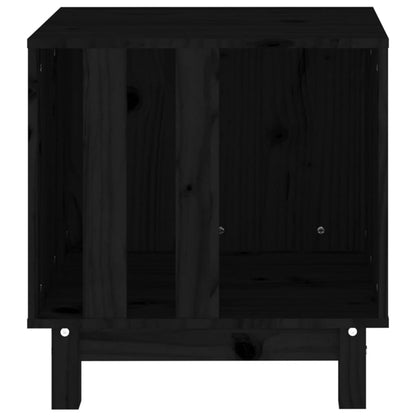 Dog kennel black 50x40x52 cm solid pine