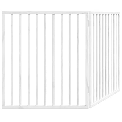 Folding door frame 2 panels white 160 cm poplar wood