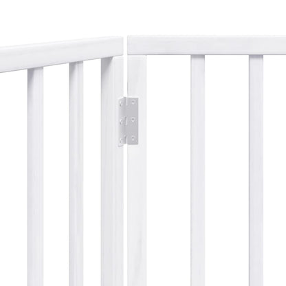 Folding door frame 2 panels white 160 cm poplar wood