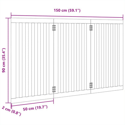 Folding moth trap 3 panels 150 cm poplar wood