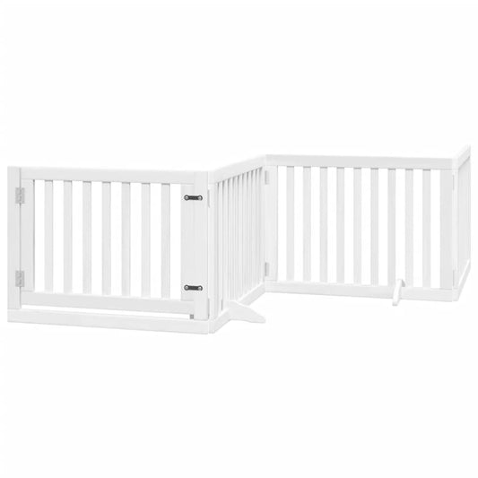 Folding door, 4 panels, white, 320 cm, poplar wood
