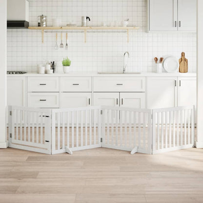 Folding door, 4 panels, white, 320 cm, poplar wood