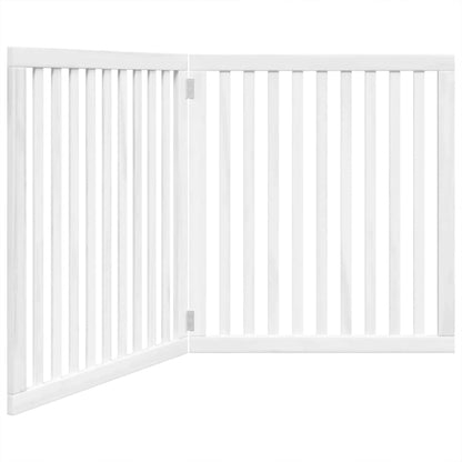 Folding door frame 2 panels white 160 cm poplar wood