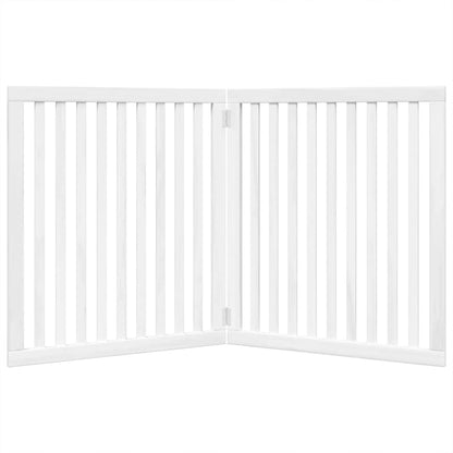 Folding door frame 2 panels white 160 cm poplar wood