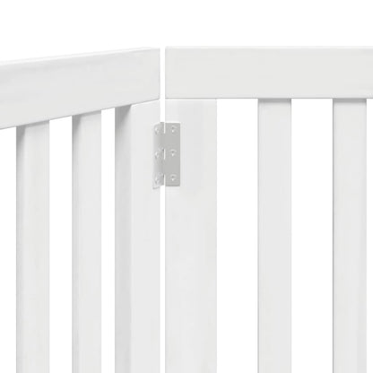 Folding door frame 2 panels white 160 cm poplar wood