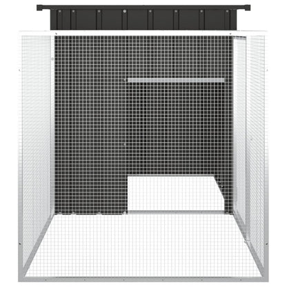 Rabbit cage anthracite 200x91x100 cm galvanized steel