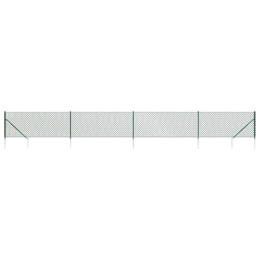 Verkkoaita maapiikeillä vihreä 0,8x10 m