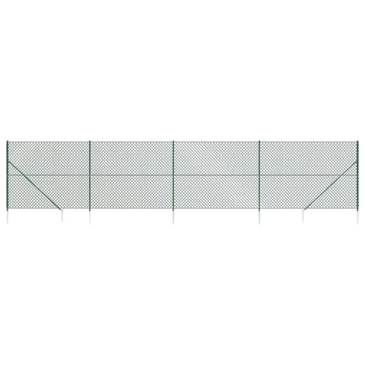 Verkkoaita maapiikeillä vihreä 1,4x10 m