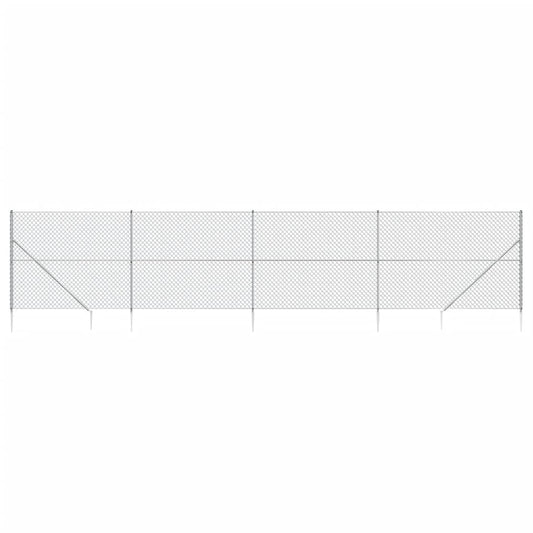 Verkkoaita maapiikeillä hopea 1,6x10 m