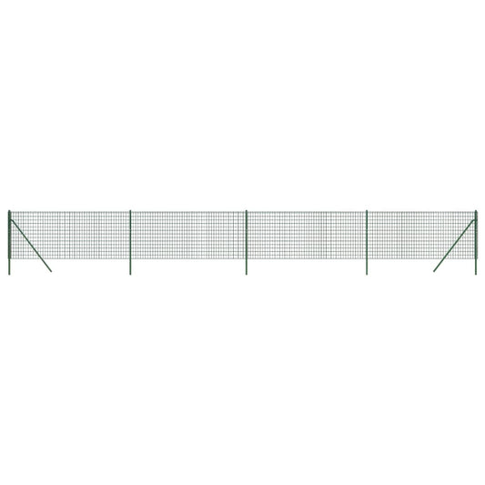 Verkkoaita vihreä 0,8x10 m galvanoitu teräs