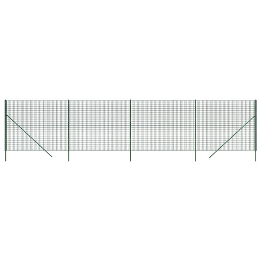 Verkkoaita vihreä 1,6x10 m galvanoitu teräs
