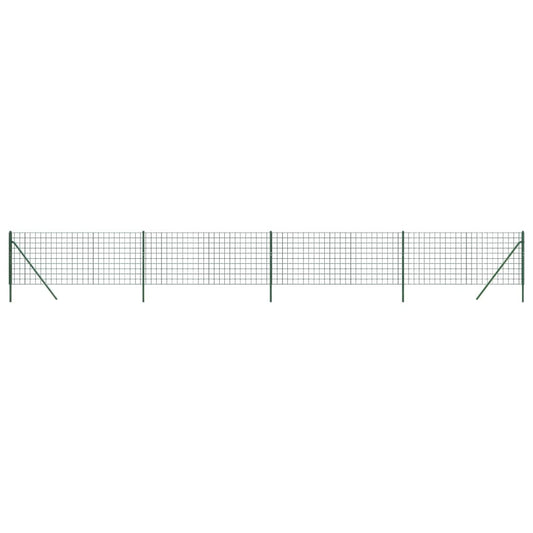 Verkkoaita vihreä 1,1x10 m galvanoitu teräs