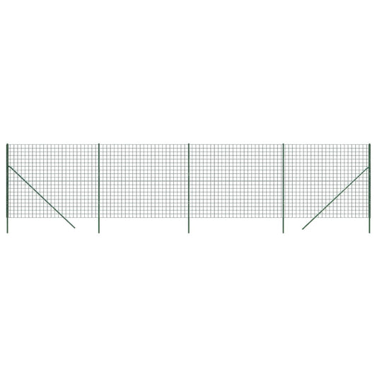 Verkkoaita vihreä 1,6x10 m galvanoitu teräs