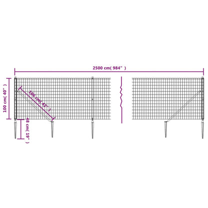 Verkkoaita maapiikeillä vihreä 1x25 m