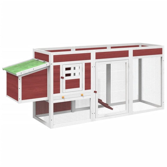 Chicken coop suede 204x50x84 cm solid pine