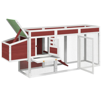 Chicken coop suede 204x50x84 cm solid pine