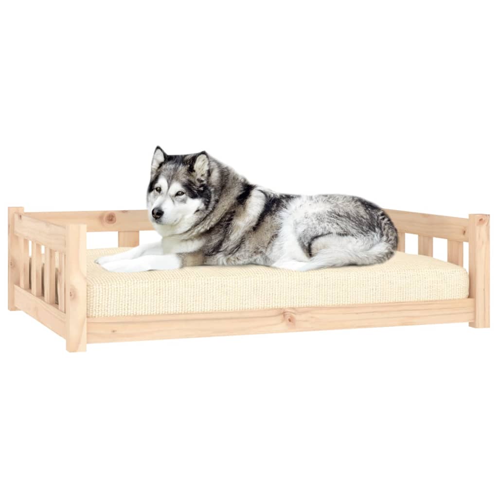 Dog bed 105.5x75.5x28 cm solid pine