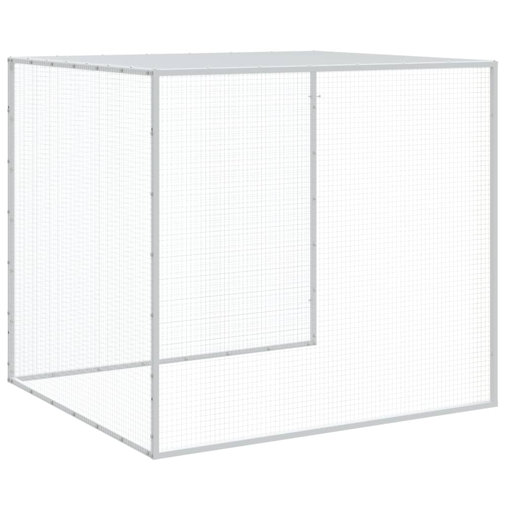 Kanahäkki katolla antrasiitti 1003x98x90 cm galvanoitu teräs