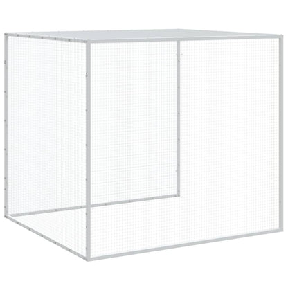 Kanahäkki katolla antrasiitti 1003x98x90 cm galvanoitu teräs