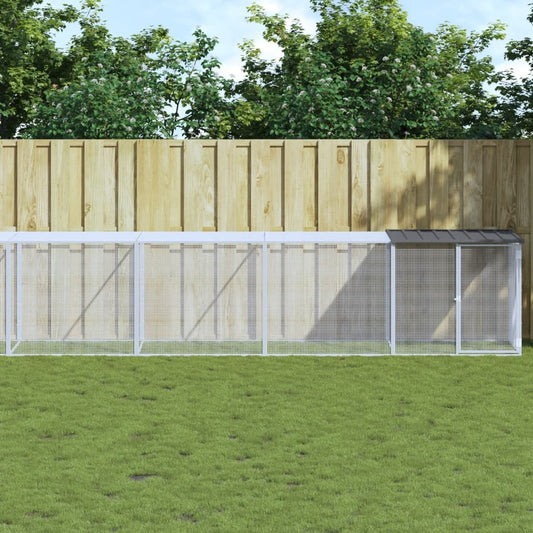 Chicken coop with roof anthracite 1003x98x90 cm galvanized steel
