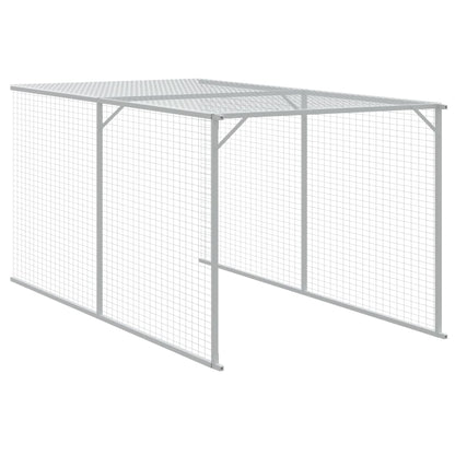 Chicken coop/outdoor anthracite 117x609x123 cm galvanized steel